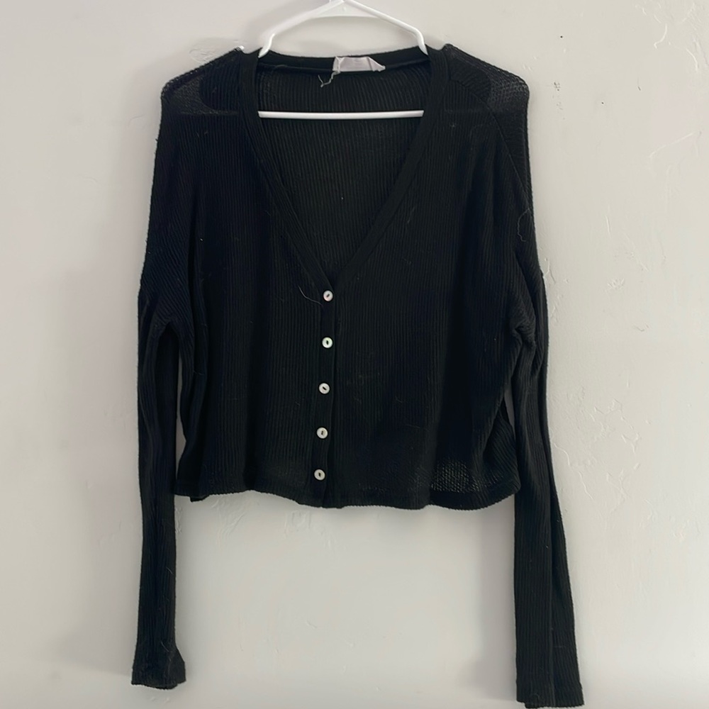 Double Zero Black Cardigan